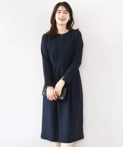 FIEFD05110 OFUON le MK ウエストタックワンピース/洗える/WEB限定サイズあり