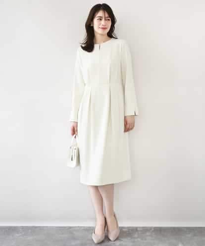 FIEFD05110 OFUON le MK ウエストタックワンピース/洗える/WEB限定サイズあり