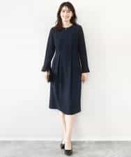 FIEFD05110 OFUON le MK(オフオン　ル　エムケー) ウエストタックワンピース/洗える/WEB限定サイズあり アイボリー