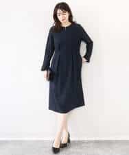 FIEFD05110 OFUON le MK(オフオン　ル　エムケー) ウエストタックワンピース/洗える/WEB限定サイズあり アイボリー