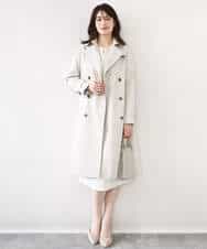 FIEFD05110 OFUON le MK(オフオン　ル　エムケー) ウエストタックワンピース/洗える/WEB限定サイズあり アイボリー