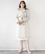 FIEFD05110 OFUON le MK(オフオン　ル　エムケー) ウエストタックワンピース/洗える/WEB限定サイズあり アイボリー