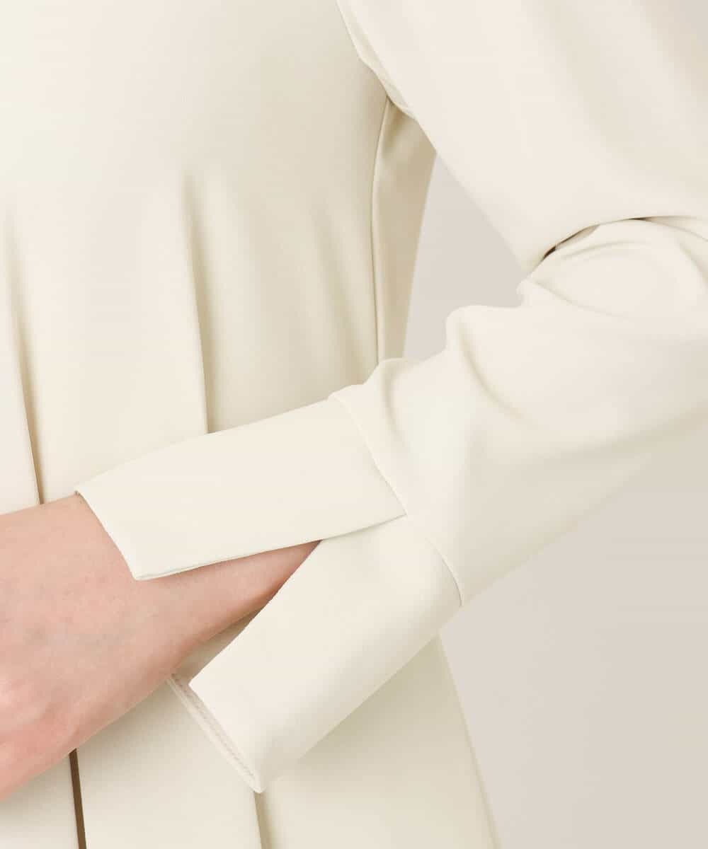 FIEFD05110 OFUON le MK(オフオン　ル　エムケー) ウエストタックワンピース/洗える/WEB限定サイズあり アイボリー