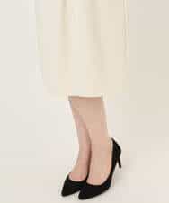 FIEFD05110 OFUON le MK(オフオン　ル　エムケー) ウエストタックワンピース/洗える/WEB限定サイズあり アイボリー