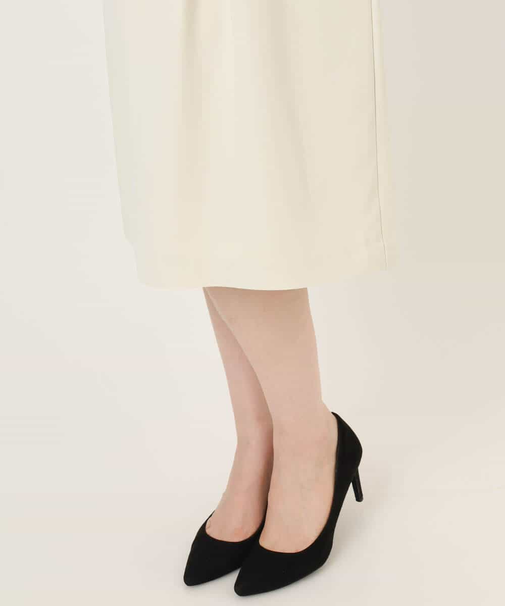 FIEFD05110 OFUON le MK(オフオン　ル　エムケー) ウエストタックワンピース/洗える/WEB限定サイズあり アイボリー