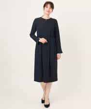 FIEFD05110 OFUON le MK(オフオン　ル　エムケー) ウエストタックワンピース/洗える/WEB限定サイズあり アイボリー