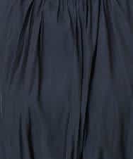 FIEFD13110 OFUON le MK(オフオン　ル　エムケー) パウダーサテン ボウタイワンピース/洗える/WEB限定サイズあり グレイッシュブルー