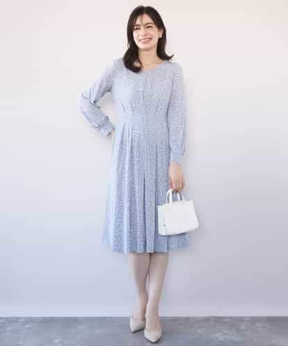 FIEFD41100 OFUON le MK カリグラフィープリント ジャージワンピース/洗える/WEB限定サイズあり