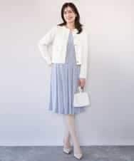 FIEFD41100 OFUON le MK(オフオン　ル　エムケー) カリグラフィープリント ジャージワンピース/洗える/WEB限定サイズあり ネイビー