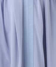 FIEGD17100 OFUON le MK(オフオン　ル　エムケー) キーネックシアーワンピース/洗濯機で洗える/WEB限定サイズあり パールブルー