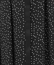 FIEGD19120 OFUON le MK(オフオン　ル　エムケー) ドット柄ウエストタックワンピース/洗濯機で洗える/WEB限定サイズあり モカベージュ