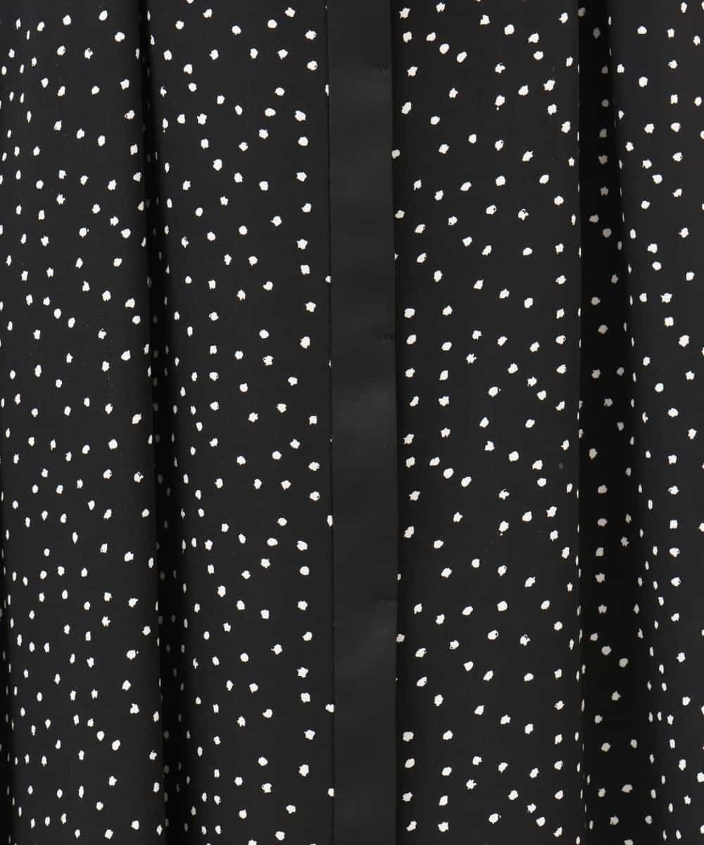 FIEGD19120 OFUON le MK(オフオン　ル　エムケー) ドット柄ウエストタックワンピース/洗濯機で洗える/WEB限定サイズあり モカベージュ