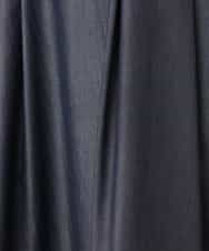 FIEGD24110 OFUON le MK(オフオン　ル　エムケー) 配色ステッチ デニムライクワンピース/洗濯機で洗える/WEB限定サイズあり ネイビー