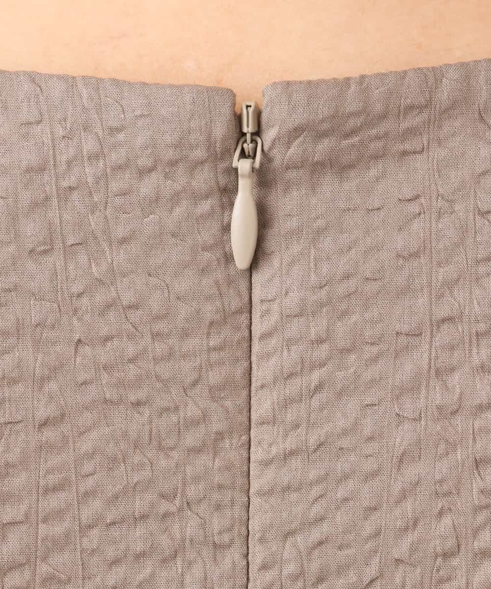 FIEGD44110 OFUON le MK(オフオン　ル　エムケー) VネックAラインシルエットワンピース/洗える/WEB限定カラーサイズあり イエローオレンジ