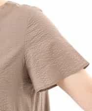 FIEGD44110 OFUON le MK(オフオン　ル　エムケー) VネックAラインシルエットワンピース/洗える/WEB限定カラーサイズあり イエローオレンジ