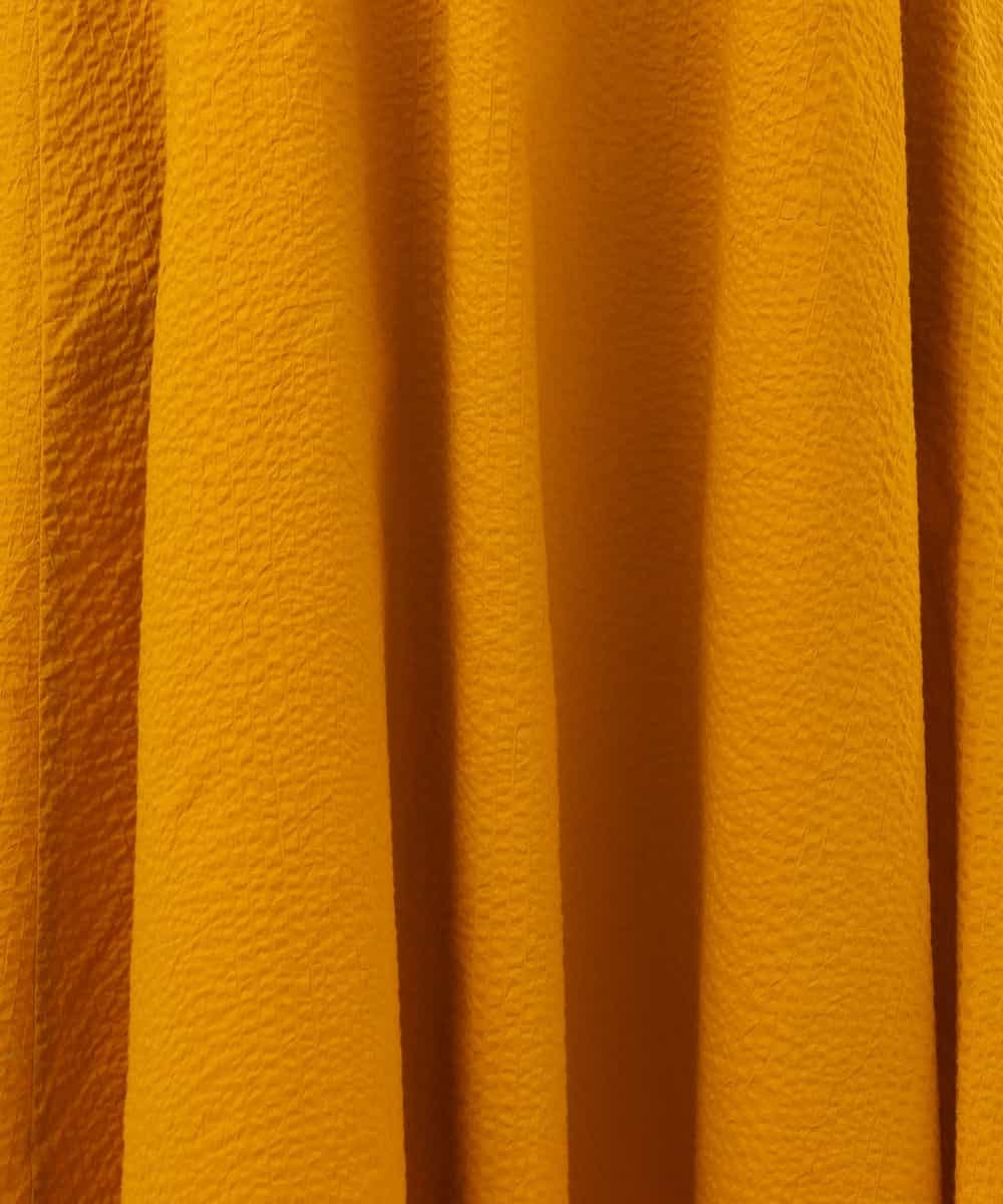 FIEGD44110 OFUON le MK(オフオン　ル　エムケー) VネックAラインシルエットワンピース/洗える/WEB限定カラーサイズあり イエローオレンジ