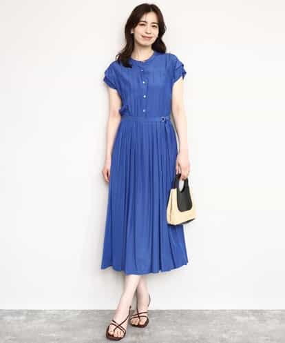 FIEGD52110 OFUON le MK フロントボタンベルト付きワンピース/洗える/WEB限定