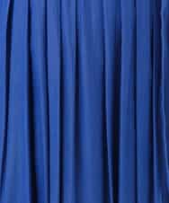 FIEGD52110 OFUON le MK(オフオン　ル　エムケー) フロントボタンベルト付きワンピース/洗える/WEB限定 ブルー