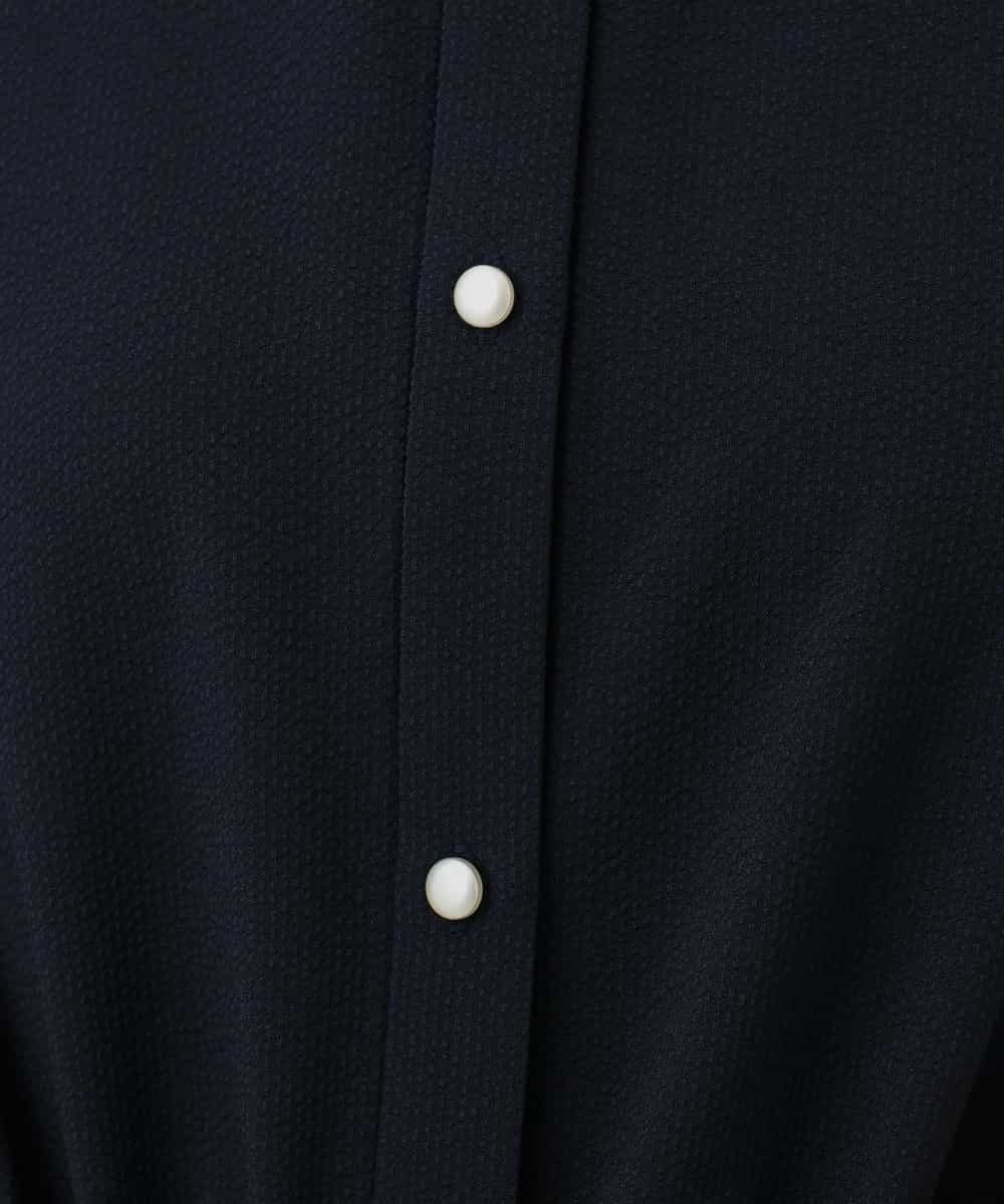 FIEHD27100 OFUON le MK(オフオン　ル　エムケー) サッカーストライプシャツワンピース/洗濯機で洗える/WEB限定サイズあり ライトブルー