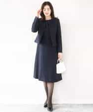 FIEJA52110 OFUON le MK(オフオン　ル　エムケー) [セットアップ対応]ベルト付きタックワンピース/洗える/WEB限定サイズあり ベージュ