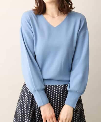 FIFAA43054 OFUON le MK ベーシックVネックニット/洗える/WEB限定サイズあり