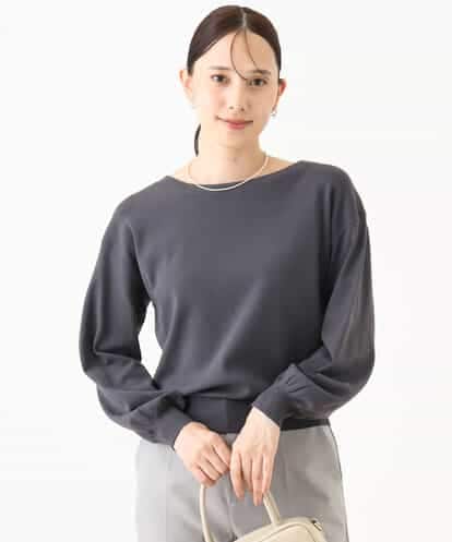 FIFAD02054 OFUON le MK ボリューム袖ベーシックニット/洗える/WEB限定サイズあり