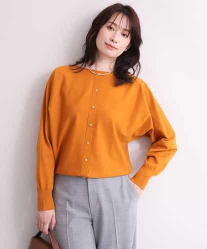 FIFAG13090 OFUON le MK 前後2WAYドルマンニット/吸水発熱/洗える/WEB限定サイズあり