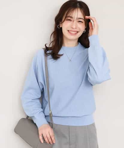 FIFAG15080 OFUON le MK ドルマンモックネックニット/吸湿発熱/洗える