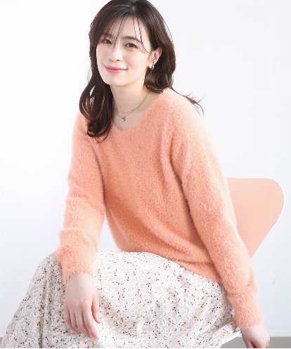 FIFDD08070  ミニスパンコールシャギーニット/洗える/WEB限定サイズあり