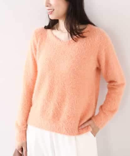 FIFDD08070 OFUON le MK ミニスパンコールシャギーニット/洗える/WEB限定サイズあり