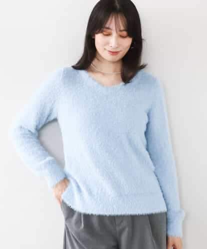 FIFDD08070 OFUON le MK ミニスパンコールシャギーニット/洗える/WEB限定サイズあり