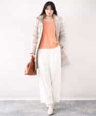 FIFDD08070 OFUON le MK(オフオン ル エムケー) ミニスパンコールシャギーニット/洗える/WEB限定サイズあり ネイビー