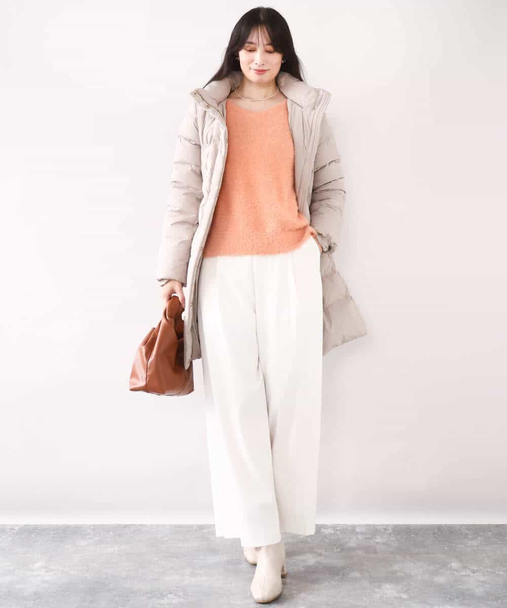 FIFDD08070 OFUON le MK(オフオン ル エムケー) ミニスパンコールシャギーニット/洗える/WEB限定サイズあり ネイビー