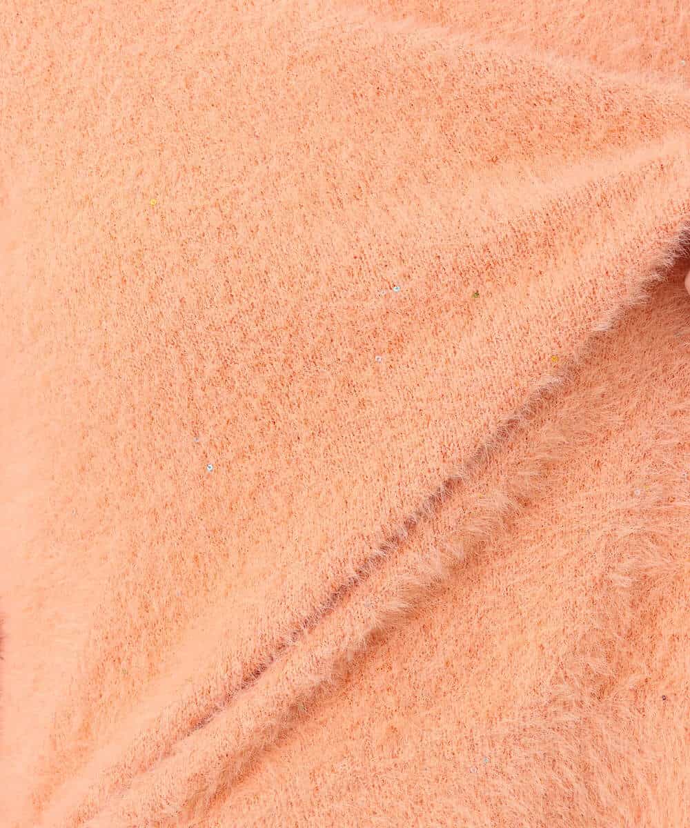 FIFDD08070 OFUON le MK(オフオン ル エムケー) ミニスパンコールシャギーニット/洗える/WEB限定サイズあり ネイビー