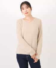 FIFDD08070 OFUON le MK(オフオン ル エムケー) ミニスパンコールシャギーニット/洗える/WEB限定サイズあり ネイビー