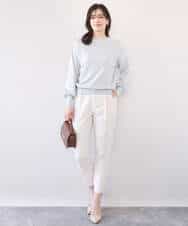 FIFFD01054 OFUON le MK(オフオン　ル　エムケー) ハイネックハイゲージニット/UVカット/洗える/WEB限定サイズあり ライトピンク