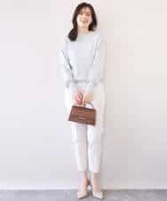 FIFFD01054 OFUON le MK(オフオン　ル　エムケー) ハイネックハイゲージニット/UVカット/洗える/WEB限定サイズあり ライトピンク