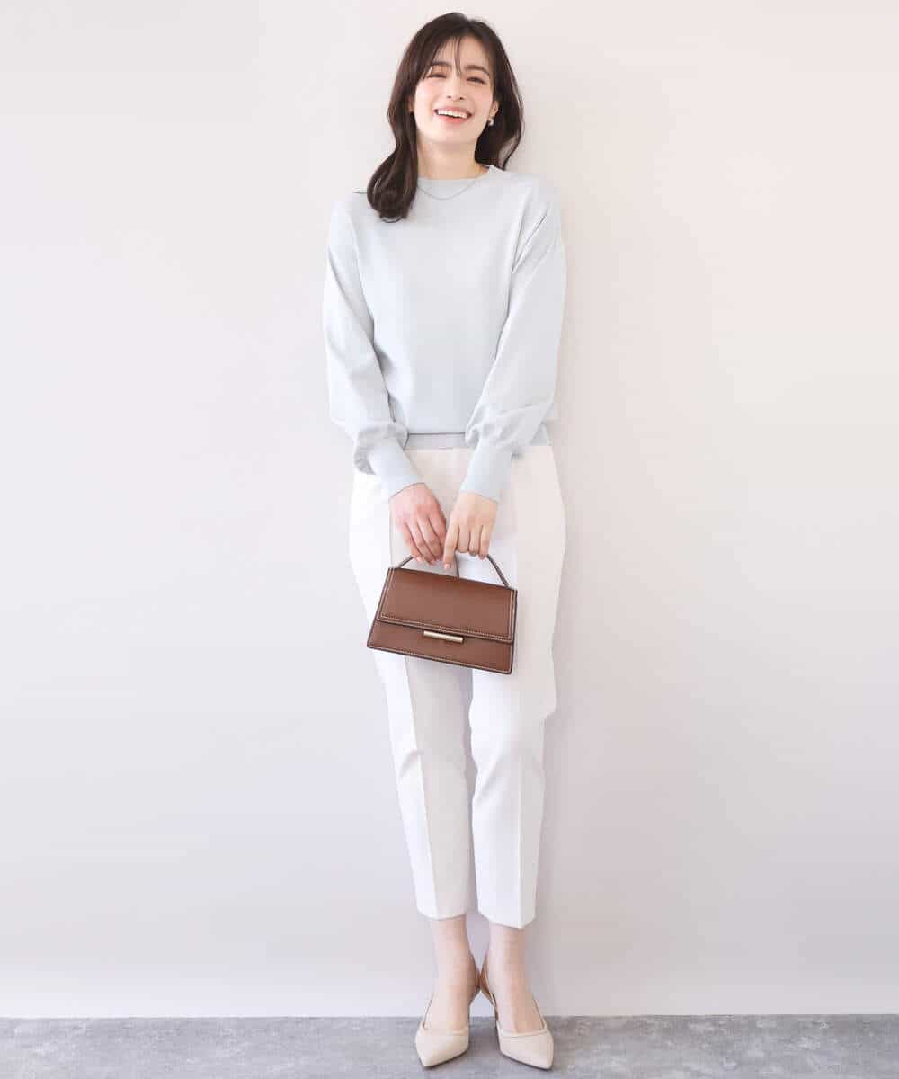 FIFFD01054 OFUON le MK(オフオン　ル　エムケー) ハイネックハイゲージニット/UVカット/洗える/WEB限定サイズあり ライトピンク