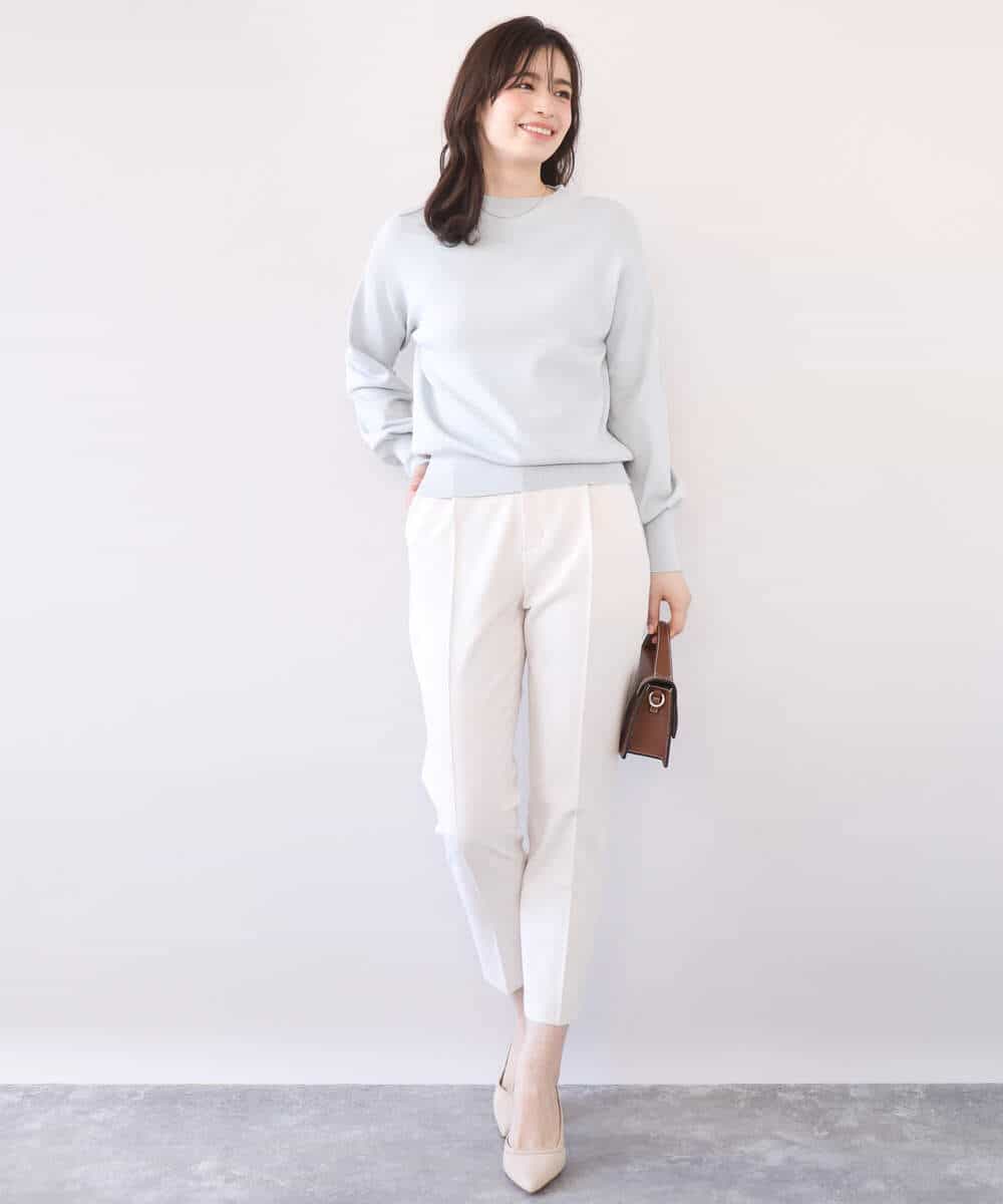 FIFFD01054 OFUON le MK(オフオン　ル　エムケー) ハイネックハイゲージニット/UVカット/洗える/WEB限定サイズあり ライトピンク