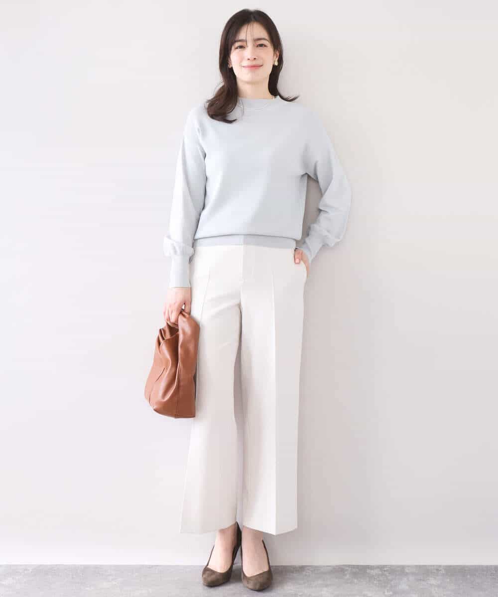 FIFFD01054 OFUON le MK(オフオン　ル　エムケー) ハイネックハイゲージニット/UVカット/洗える/WEB限定サイズあり ライトピンク