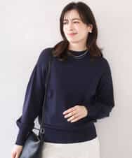 FIFFD01054 OFUON le MK(オフオン　ル　エムケー) ハイネックハイゲージニット/UVカット/洗える/WEB限定サイズあり ライトピンク