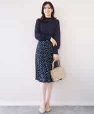 FIFFD01054 OFUON le MK(オフオン　ル　エムケー) ハイネックハイゲージニット/UVカット/洗える/WEB限定サイズあり ライトピンク