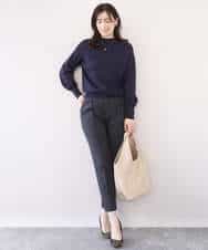 FIFFD01054 OFUON le MK(オフオン　ル　エムケー) ハイネックハイゲージニット/UVカット/洗える/WEB限定サイズあり ライトピンク