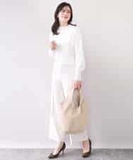 FIFFD01054 OFUON le MK(オフオン　ル　エムケー) ハイネックハイゲージニット/UVカット/洗える/WEB限定サイズあり ライトピンク