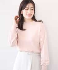 FIFFD01054 OFUON le MK(オフオン　ル　エムケー) ハイネックハイゲージニット/UVカット/洗える/WEB限定サイズあり ライトピンク