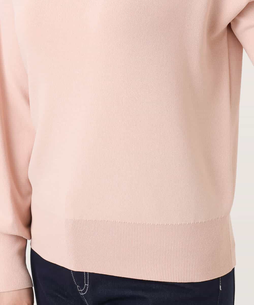 FIFFD01054 OFUON le MK(オフオン　ル　エムケー) ハイネックハイゲージニット/UVカット/洗える/WEB限定サイズあり ライトピンク