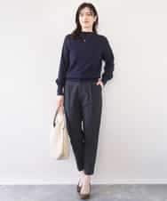 FIFFD01054 OFUON le MK(オフオン　ル　エムケー) ハイネックハイゲージニット/UVカット/洗える/WEB限定サイズあり ライトピンク