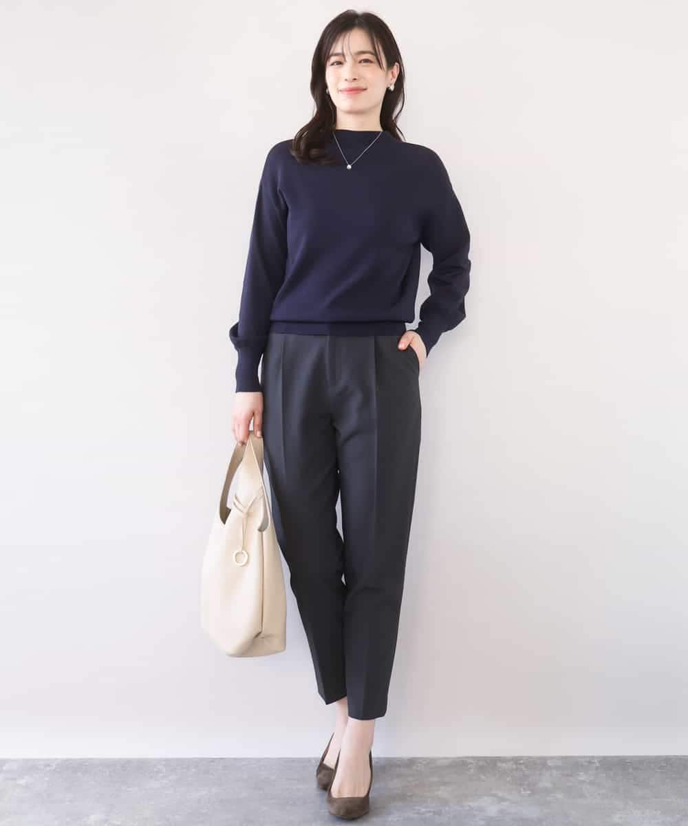 FIFFD01054 OFUON le MK(オフオン　ル　エムケー) ハイネックハイゲージニット/UVカット/洗える/WEB限定サイズあり ライトピンク