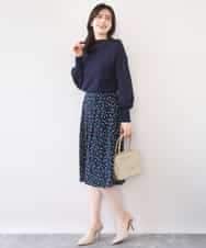 FIFFD01054 OFUON le MK(オフオン　ル　エムケー) ハイネックハイゲージニット/UVカット/洗える/WEB限定サイズあり ライトピンク