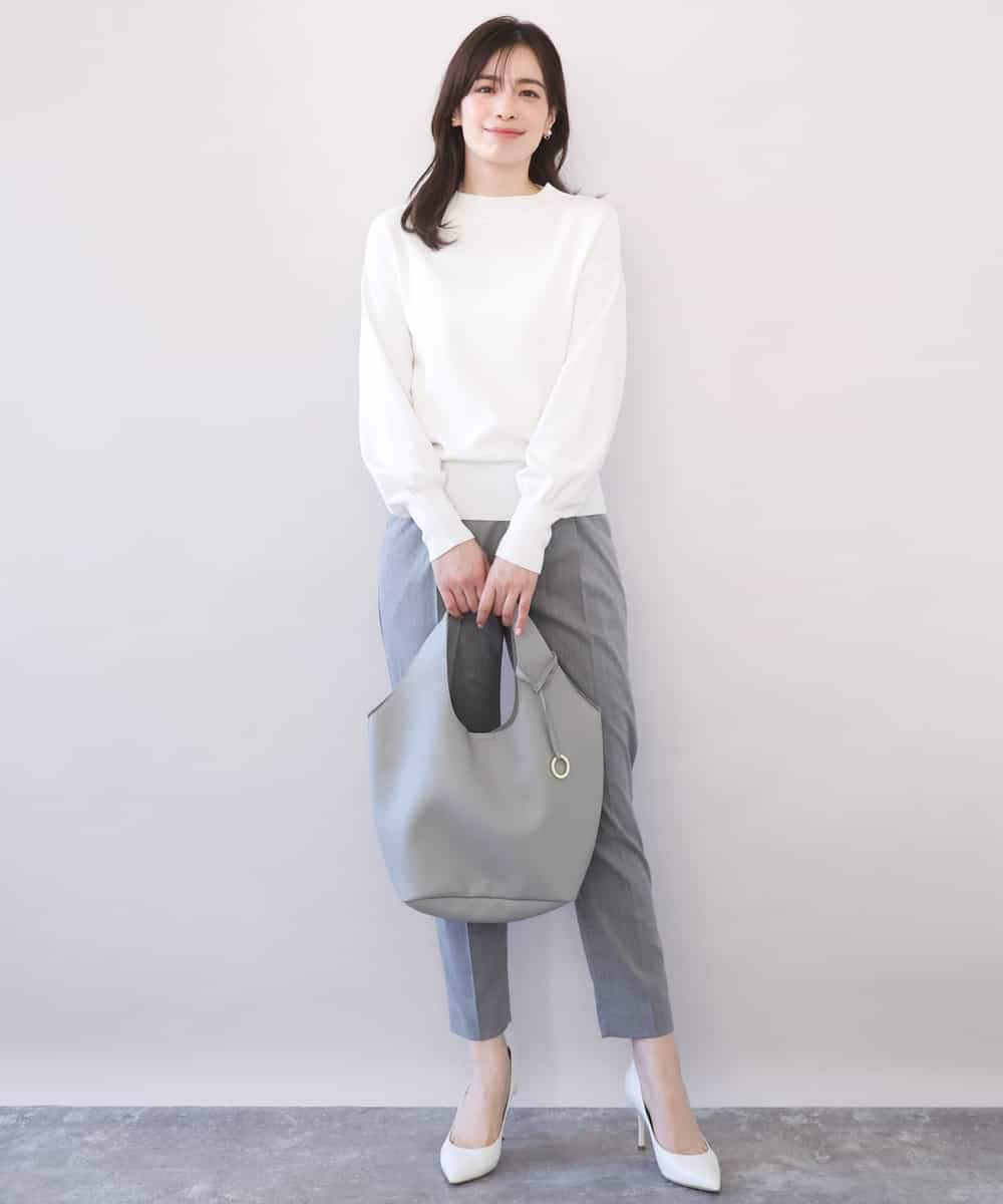 FIFFD01054 OFUON le MK(オフオン　ル　エムケー) ハイネックハイゲージニット/UVカット/洗える/WEB限定サイズあり ライトピンク